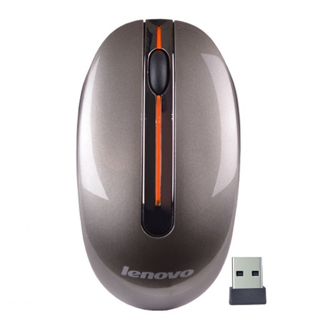 Lenovo Wireless Mouse N3903A, Ergonomic design, good touch feeling and quick response, Metal photo 1