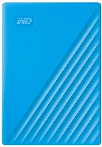 2.5" External HDD 4.0TB (USB3.0) Western Digital "My Passport", Blue, Durable design, Password protection, 256-bit AES hardware encryption, Automatic backup 