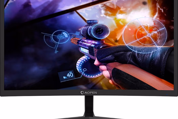 23.6" AOPEN (by ACER) VA LED 24HC1QR Curved Gaming Black (4ms, 3000:1, 250cd, 1920x1080, 178°/178°, 144Hz Refresh Rate, DVI, HDMI, DisplayPort, Audio Line-out) [UM.UW1EE.P01] 