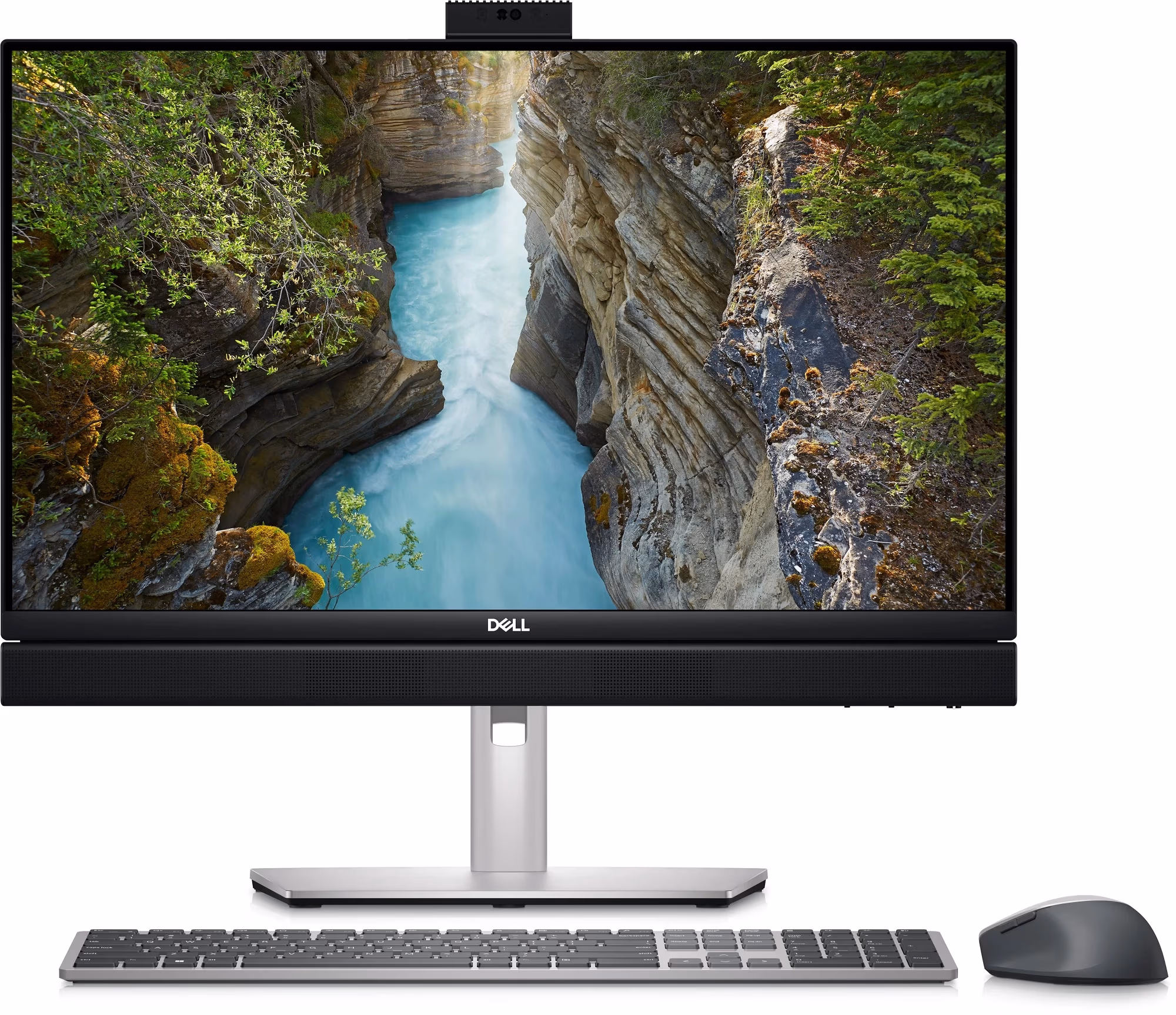 All-in-One PC - 23.8" DELL OptiPlex 7410 FHD IPS Non-Touch AG (Intel Core i5-13500T, 16GB (1X16GB) DDR4, M.2 512GB PCIe NVMe 2230 SSD, CR, Integrated graphics, WiFi 6E  AX211 2x2 BT5.2, TPM, FHD Cam, Wireless KB and Mouse KM5221W, Height  Adjustable Stand 