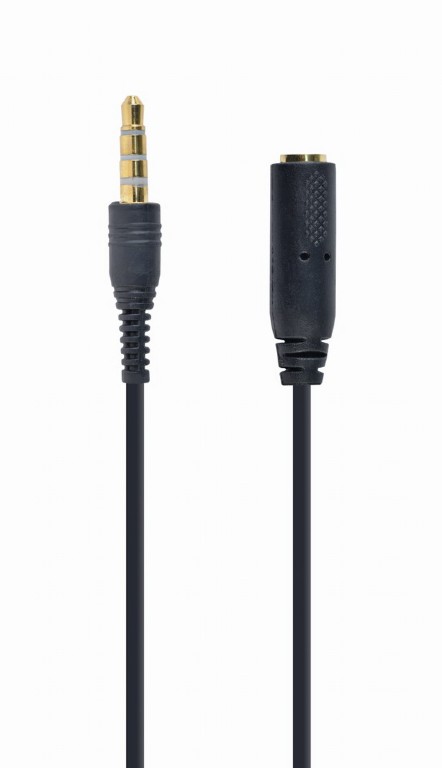 Audio cable CCA-419 Cablexpert 3.5 mm 4-pin audio cross-over adapter cable, black photo 1