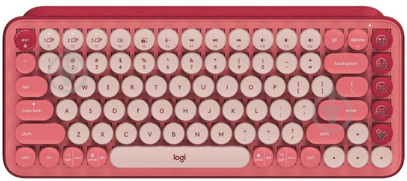 Tastatura Bluetooth Mecanica Logitech POP Keys Emoji Keys / Heartbreaker rose