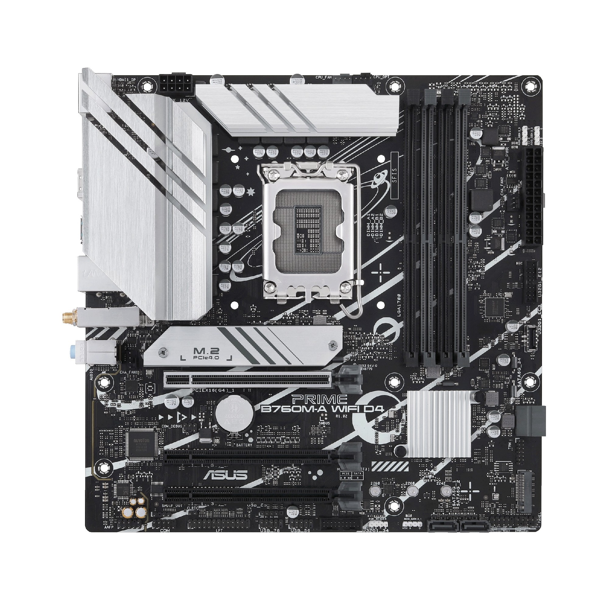 Материнская плата ASUS PRIME B760M-A WIFI D4 / 1700 / B760 / DDR4 / mATX photo 2