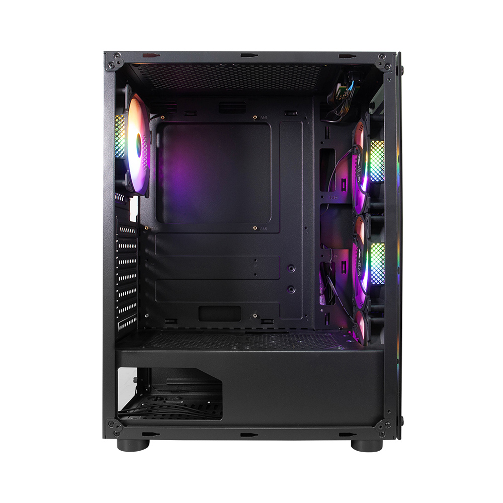 Игровой Корпус 1STPLAYER Fire Dancing V3-B / w/oPSU / Side-Window / 4x120mm / ATX / Black photo 3