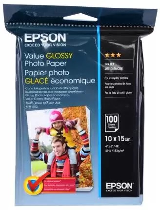 Hartie Foto Epson Value Glossy / 10x15cm / 100sheets photo 1