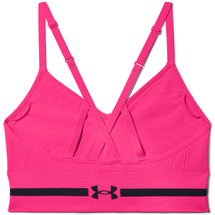Bra sportive Under Armour UA SEAMLESS LOW LONG HTR BRA / Femei / L / Roz photo 2