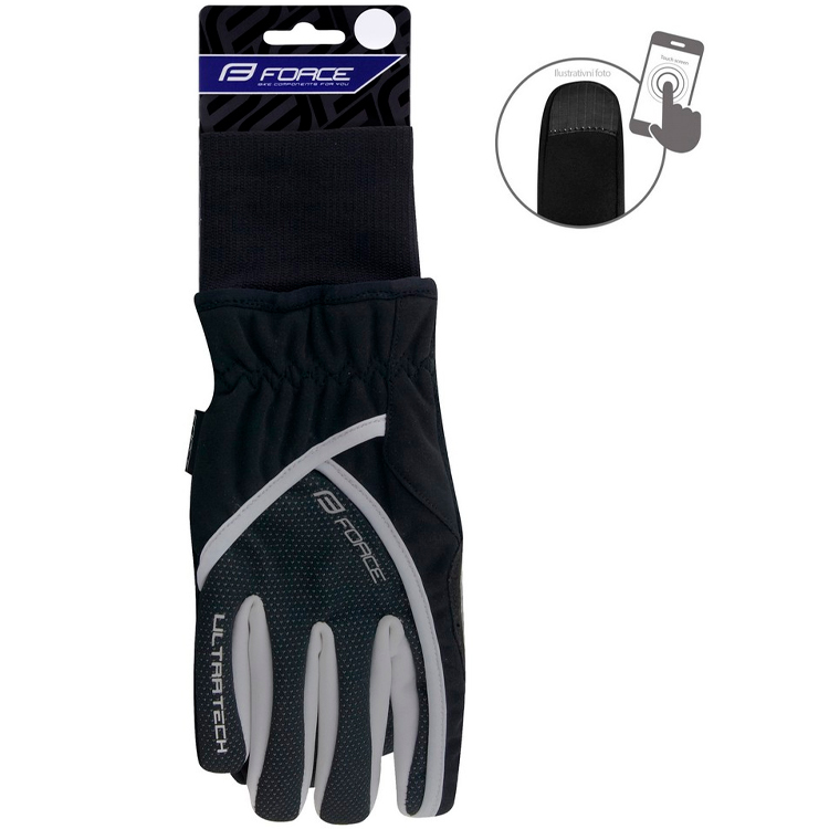 Manusi pentru bicicleta Force ULTRA TECH Negru 90453 photo 2
