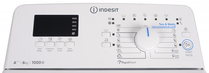 Стиральная машина Indesit BTW D61053 EU 6 кг / 1000 об/мин / D / Белый photo 7