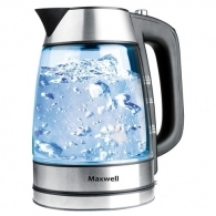 Чайник электрический Maxwell MW1053, 1.7 л, 2200 Вт, Серый