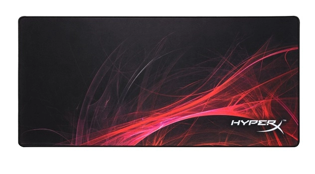 HYPERX FURY S Speed Edition Gaming Mouse Pad Extra Large, Natural Rubber, Size 900mm x 420mm x 3.5 mm, Seamless, Stitched edges, Densely woven surface for accurate optical tracking, Compatible with optical or laser mice, Black