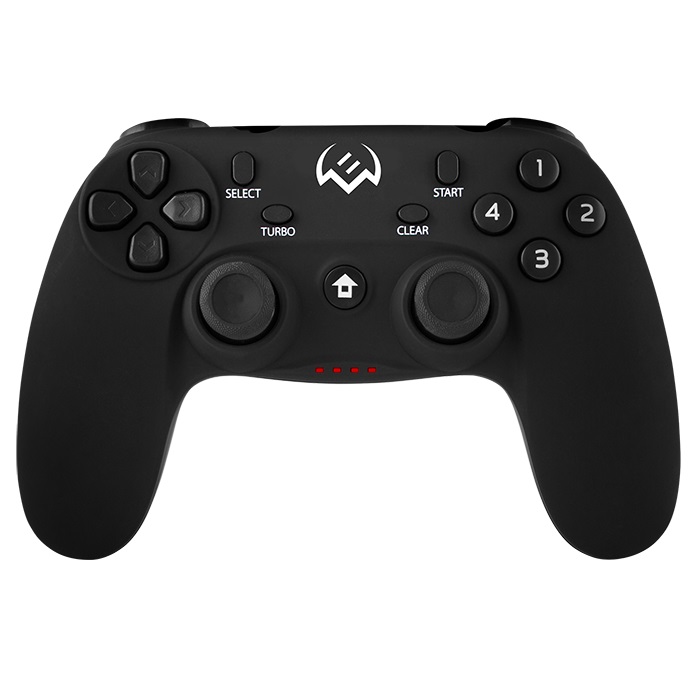 SVEN GC-3050 Wireless Gamepad, X-Input and Direct-Input modes support, 4 axes, D-Pad, 2 mini joysticks and 13 buttons, USB, Black photo 1