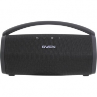 SVEN PS-320 Black, Bluetooth Portable Speaker, 15W RMS, Waterproof (IPx7) Support for iPad & smartphone, USB & microSD, built-in lithium battery -2200 mAh, ability to control the tracks, AUX stereo input thumbnav 1