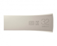 32GB USB3.1 Samsung Bar Plus, Silver, Durable zinc alloy, Metal casing is shock / water / X-Ray resistant (Read 200 MByte/s, Write 50 MByte/s) thumbnav 2