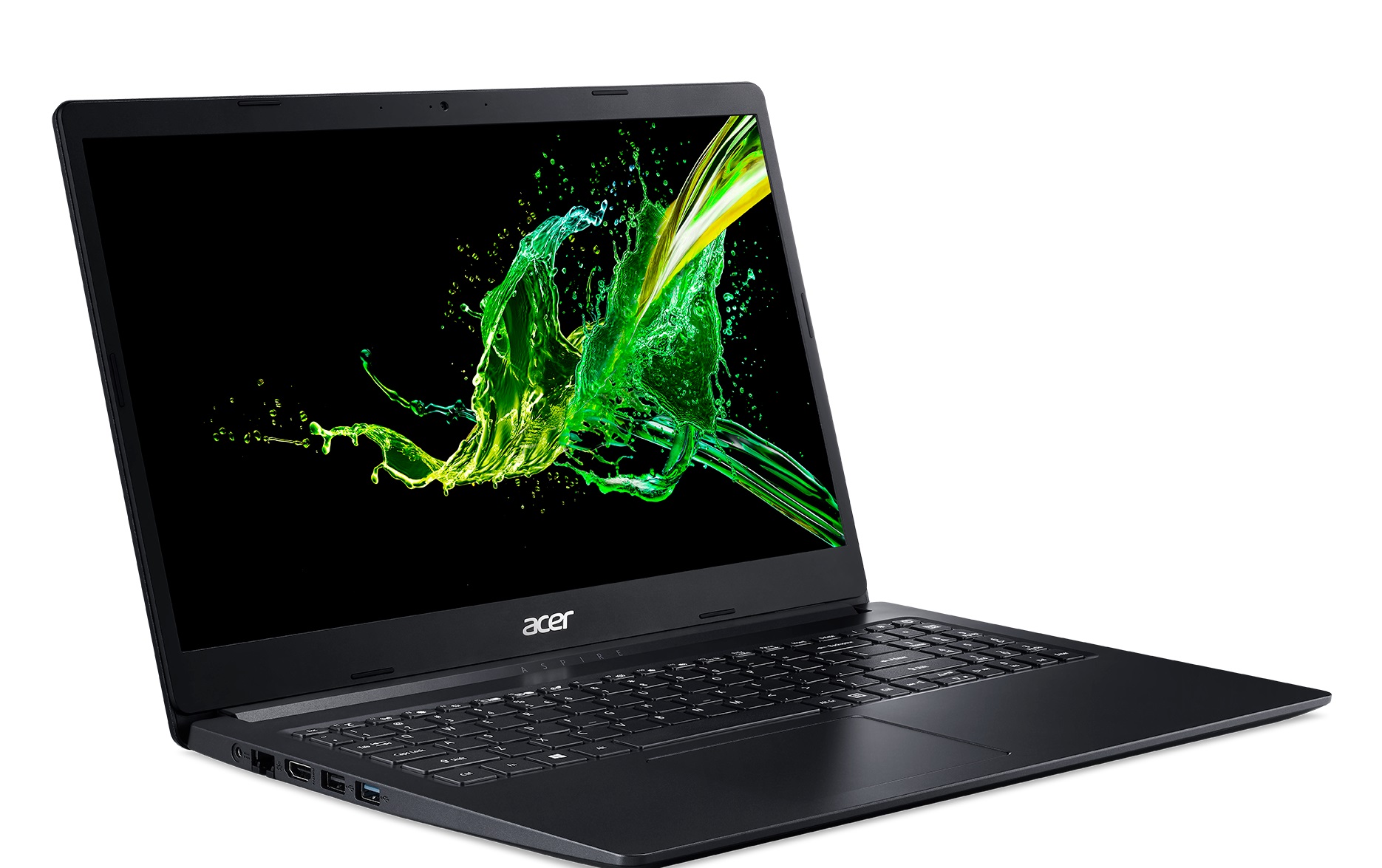 ACER Aspire A315-34 Charcoal Black (NX.HE3EU.059) 15.6" FHD IPS (Intel Pentium Silver N5030 4xCore, 1.1-3.1GHz, 4GB (4GB onboard+1slot) DDR4 RAM, 256GB PCIe SSD, Intel UHD Graphics 605, w/o DVD, WiFi-AC/BT, 2cell, 0.3MP webcam, RUS, No OS, 1.94kg) photo 1