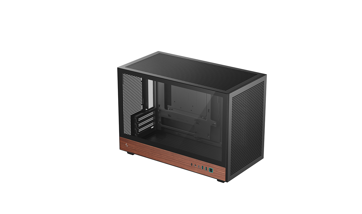 Carcasa DEEPCOOL CH260 WOOD / w/oPSU / Side-Window / mATX photo 1 Carcasa DEEPCOOL CH260 WOOD / w/oPSU / Side-Window / mATX photo 1