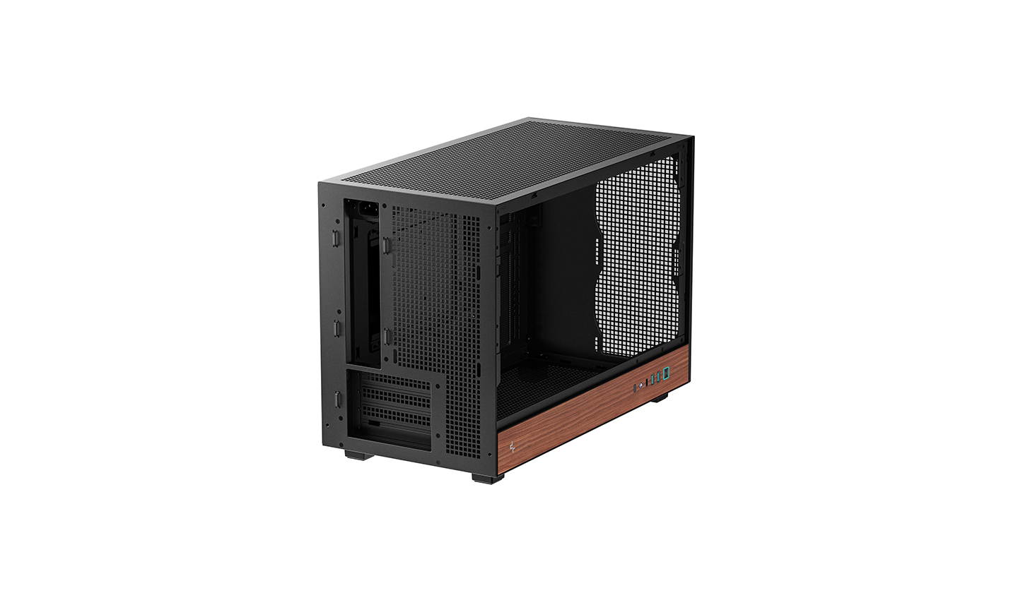 Carcasa DEEPCOOL CH260 WOOD / w/oPSU / Side-Window / mATX photo 7