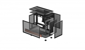 Carcasa DEEPCOOL CH260 WOOD / w/oPSU / Side-Window / mATX thumbnav 10