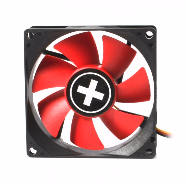 92mm Case Fan - XILENCE XPF92.R Fan, 92x92x25mm, 1500rpm, <19dBa, 36CFM, hydro bearing, Big 4Pin and 3Pin Molex, Black/Red 
