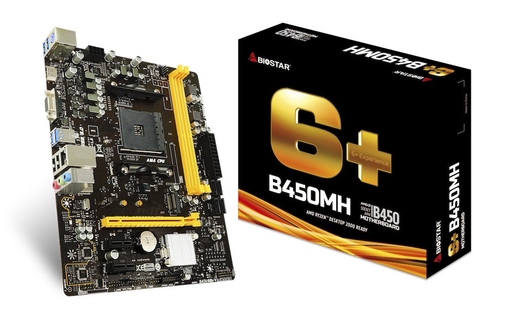 BIOSTAR B450MH, Socket AM4, AMD B450, Dual 2xDDR4-3200, APU AMD graphics, VGA, HDMI, 1xPCIe X16, 4xSATA3, RAID, 1x M.2, 2xPCIe X1, ALC887 HDA, 1xGbE LAN, 6xUSB3.2, 105W, mATX photo 4