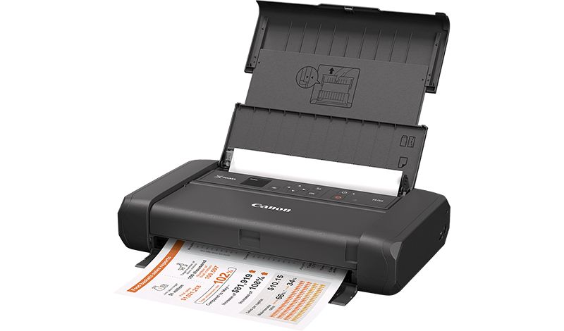 Портативный струйный принтер Canon Pixma Mobile TR150  + АКБ  / A4 / Wi-Fi / USB power / Black photo 2
