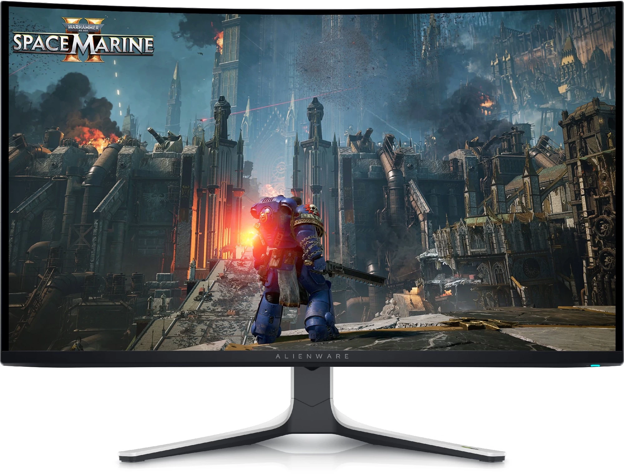 31.6” Monitor Gaming DELL  Alienware AW3225QF/ Curved/ OLED Quantum Dot/ 0.03 ms/ 240Hz/ Black/White