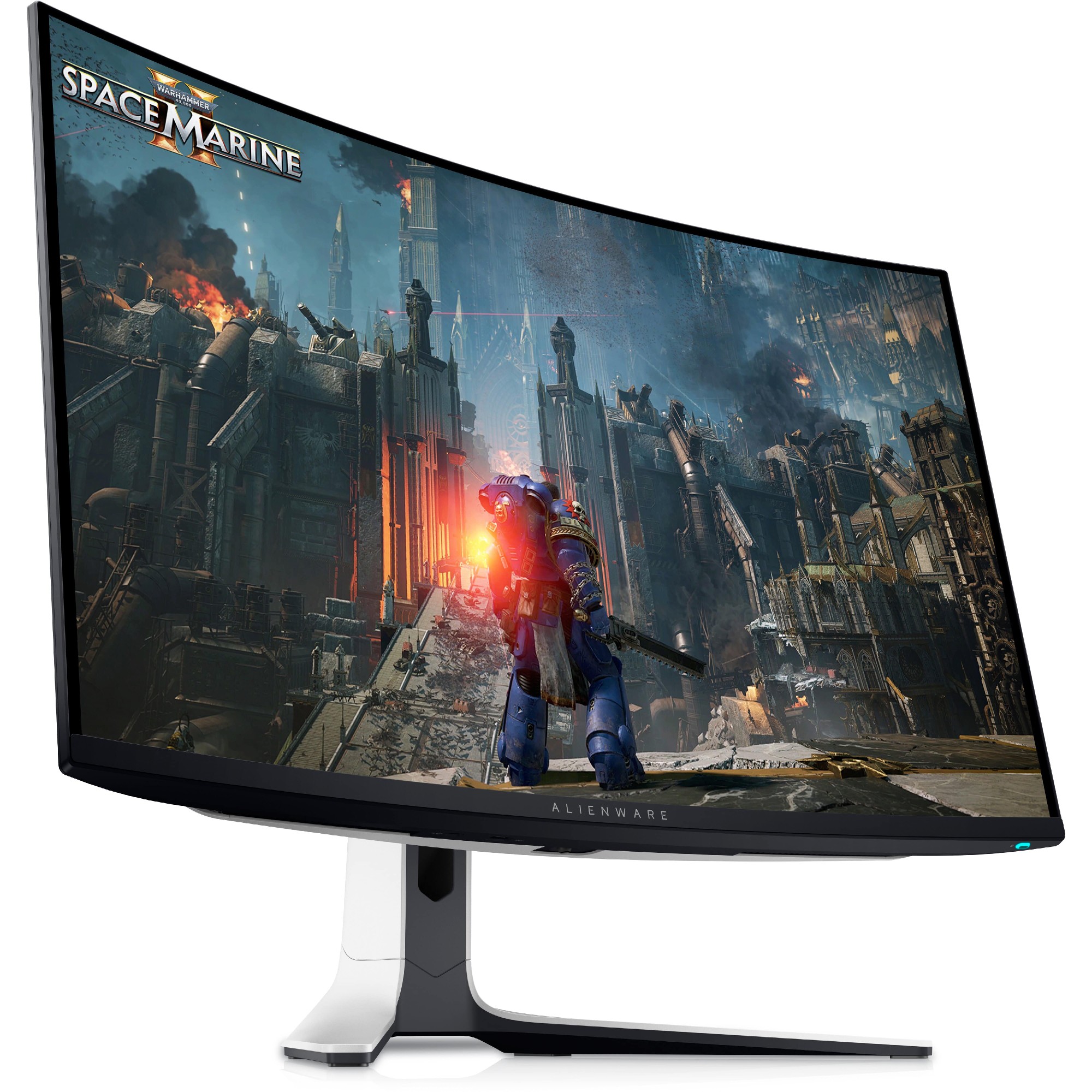 31.6” Monitor Gaming DELL  Alienware AW3225QF/ Curved/ OLED Quantum Dot/ 0.03 ms/ 240Hz/ Black/White photo 2