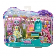 Mattel HKR57 Enchantimals Soricica Mauria si Familia