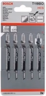 Набор пилок для лобзика Bosch T 119 BO/GST, 2608630310