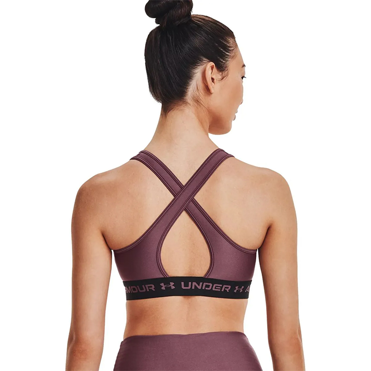 Bra sportive Under Armour UA CROSSBACK MID BRA / Femei / LG / Bordo photo 4