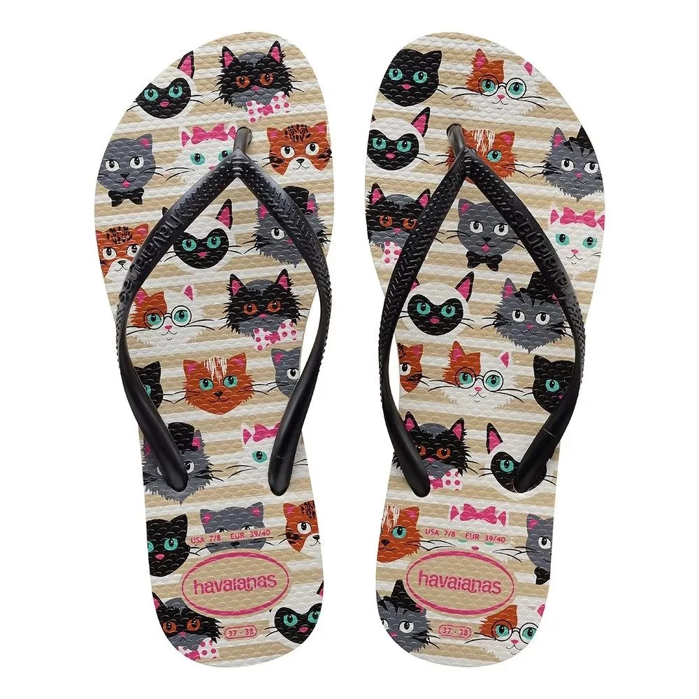 Slapi Havaianas SLIM PETS / Unisex / 33/34 / Grafit photo 1 Slapi Havaianas SLIM PETS / Unisex / 33/34 / Grafit photo 1