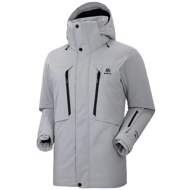 Geacă pt Barbati Kailas Mid Length Down Jacket L Alb-gri photo 5
