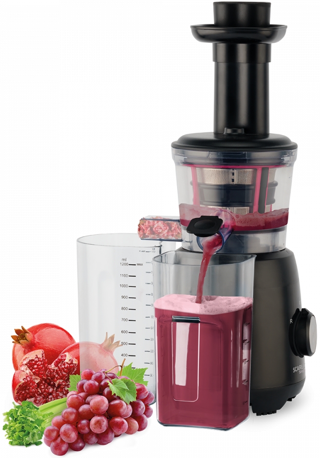 Соковыжималка шнековая Scarlett SCJE50S54, 0.6 л, 150 Вт, 1 скоростей, Черный photo 6