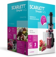 Соковыжималка шнековая Scarlett SCJE50S54, 0.6 л, 150 Вт, 1 скоростей, Черный thumbnav 3