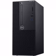 DELL OptiPlex 3060 MT +W10Pro lnteI® Core® i3-8100 (Quad Core, 3.60GHz, 6MB), 8GB DDR4 RAM, 1TB HDD, DVD-RW, lnteI® UHD630 Graphics, TPM, 260W PSU, USB mouse, USB KB216-B, Win10Pro, Black