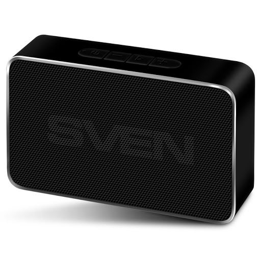 SVEN PS-85 Black, Bluetooth Portable Speaker, 5W RMS, FM tuner, USB & microSD, TWS, built-in lithium battery -600 mAh, ALUMINIUM CASE, black photo 1