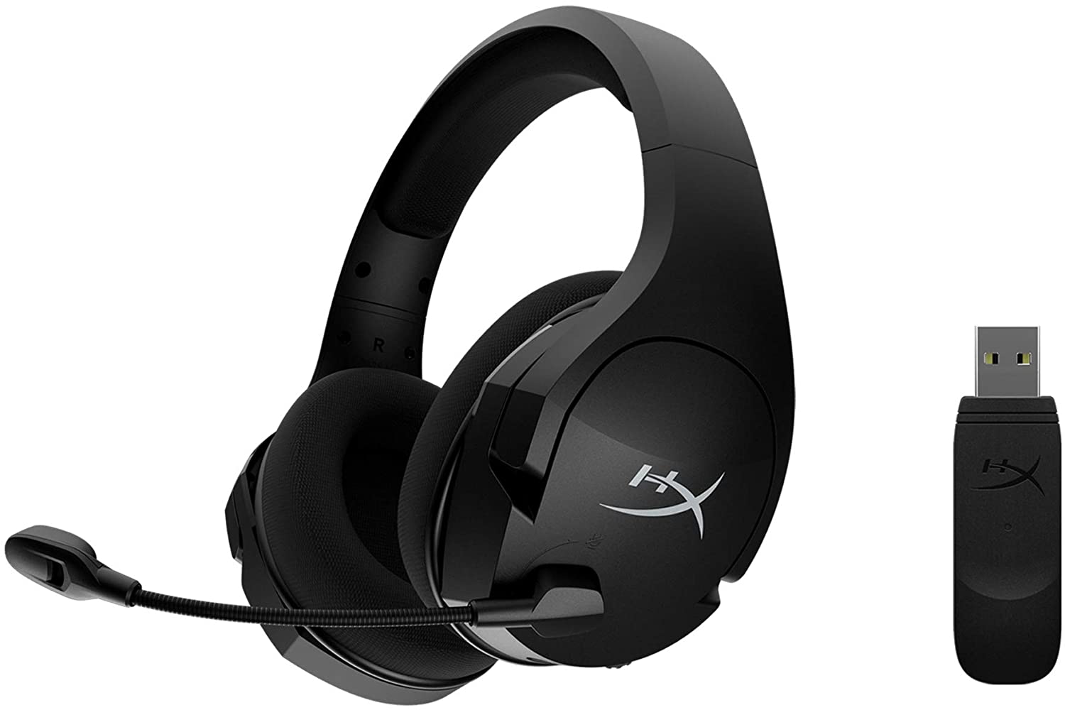 Wireless headset HyperX Cloud Stinger Core, Black, Virtual 7.1 Surround, 90-degree rotating ear cups, Mic built-in, Swivel-to-mute mic, Frequency response: 20Hz–20000 Hz, USB, 2.4GHz Wireless Connection, max 500mW, PS4/PC, Up to 20 meters photo 1