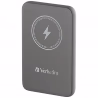 Магнитный беспроводной пауэрбанк Verbatim Charge'n'Go / 10000 mAh / Gray