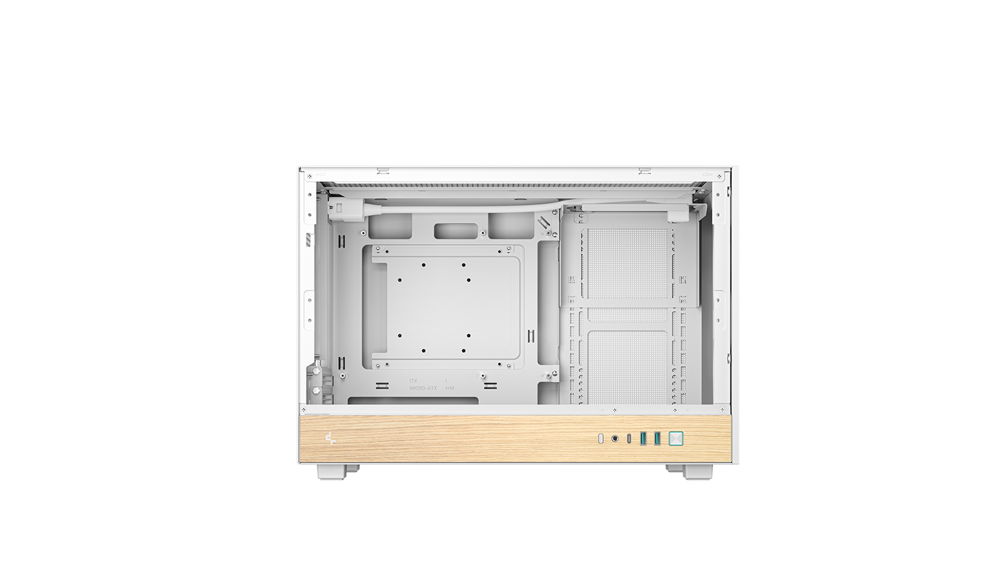 Carcasa DEEPCOOL CH260 WOOD WH / w/oPSU / Side-Window / mATX photo 5