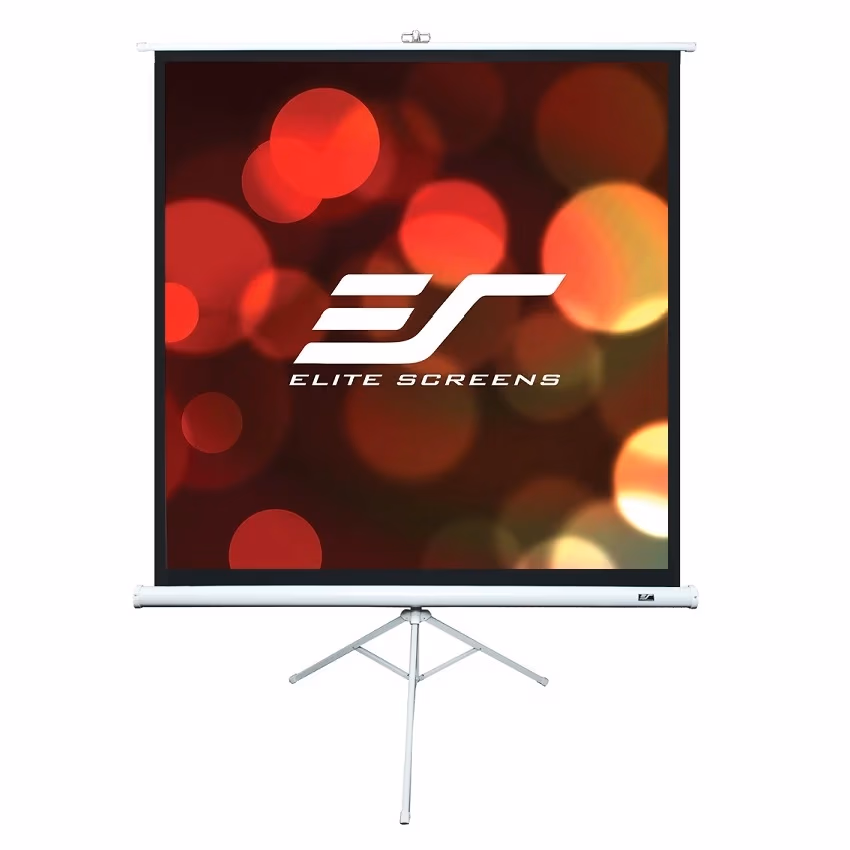 Elite Screens 120"(4:3) 244x183cm Tripod Series Pull Up, White 