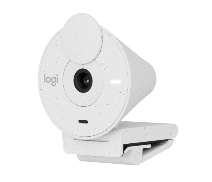 Веб-камера Logitech Brio 300 / 1080p / auto light correction / noise-reducing mic / USB-C / White photo 3