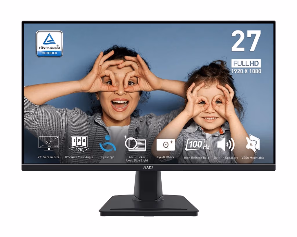 27.0” Монитор MSI PRO MP275/ 1ms/ 100Hz/ Black 