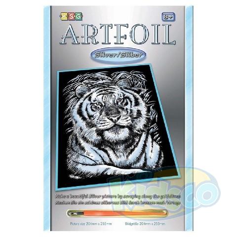 Sequin Art SQ1017 Artfoil - Silver White Tiger photo 1