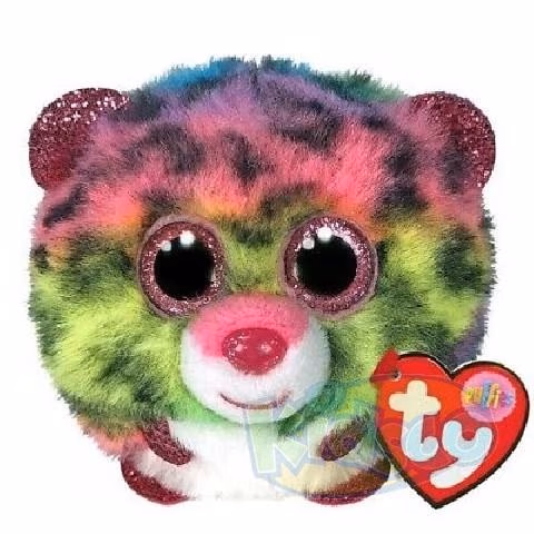TY TY42519 Ty Puffies Dotty - Multicolor Leopard 8cm