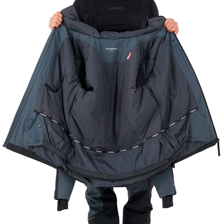 Geacă pt Barbati Fundango Baily ECO Allmountain Jacket M Gri-nergu photo 4