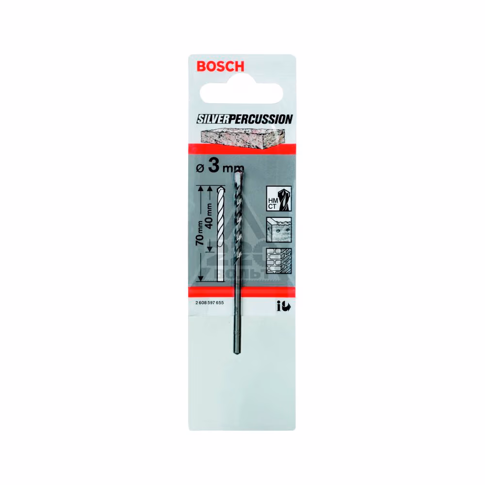 Бур SDS-plus Bosch 3X40 S.P., 2608597655