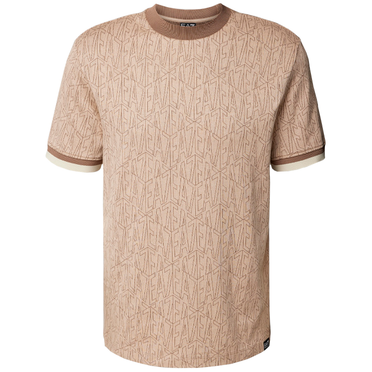 Tricou bărbătesc EA7 EMPORIO ARMANI TRAIN GRAPHIC SERIES M TEE SS S Bej photo 3