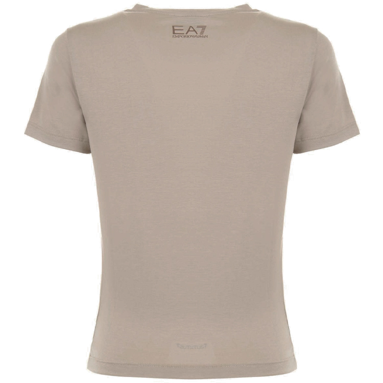 Tricou EA7 EMPORIO ARMANI NATURAL VENTUS7 W TEE XS Bej Femei photo 5
