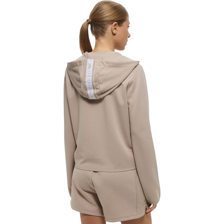 Hanorac EA7 EMPORIO ARMANI NATURAL VENTUS7 W HOODIE FZ XS Bej Femei photo 4