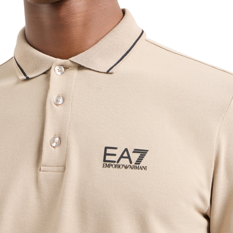 Мужские Поло EA7 EMPORIO ARMANI TRAIN CORE ID M POLO PQ ST CC M Бежевый photo 5