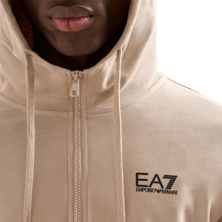 Hanorac pt bărbați EA7 EMPORIO ARMANI TRAIN CORE ID M HOODIE FZ COFT XL Bej photo 2